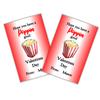 24 personalized school class popcorn Valentines day cards, customized with name,Thanks for poppin by view 4