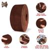 ELW 9-10 oz (3.6-4mm) Latigo Leather Belt Grade Straps & Strips | Size: 1"x84" (2.5x213cm) | Bourbon Brown | Full Grain Cowhide, Heavy Duty Holsters, Sheathes, Harness, Saddle, Straps, DIY Crafts view 3