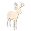 Unfinished Wood Deer Buck Antlers Silhouette Shape Craft up to 46" DIY 12" / 1/8" view 1