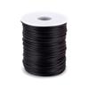 54 Yards Hollow Pipe Rubber Tube Cord 2mm Black Stitch PVC Knitting Cord Rubber Tubing for DIY Craft Beading Necklace Bracelet Jewelry Making Hole:1mm view 1