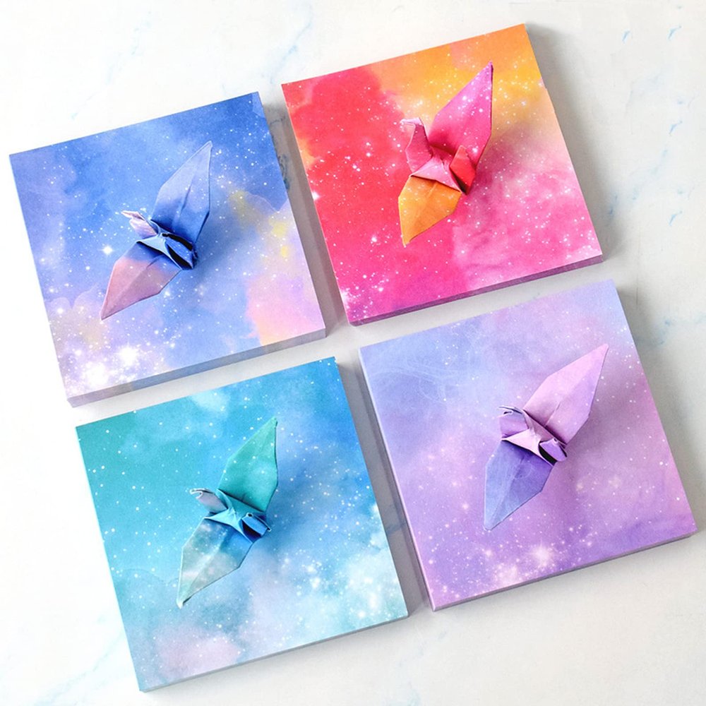 Origami Paper Kit for Kids Adults, 200 Sheets Starry Double-Sided Square Origami Paper for DIY Decoration, Scrapbook Decor, Folding Crafts (3.74*3.74in)