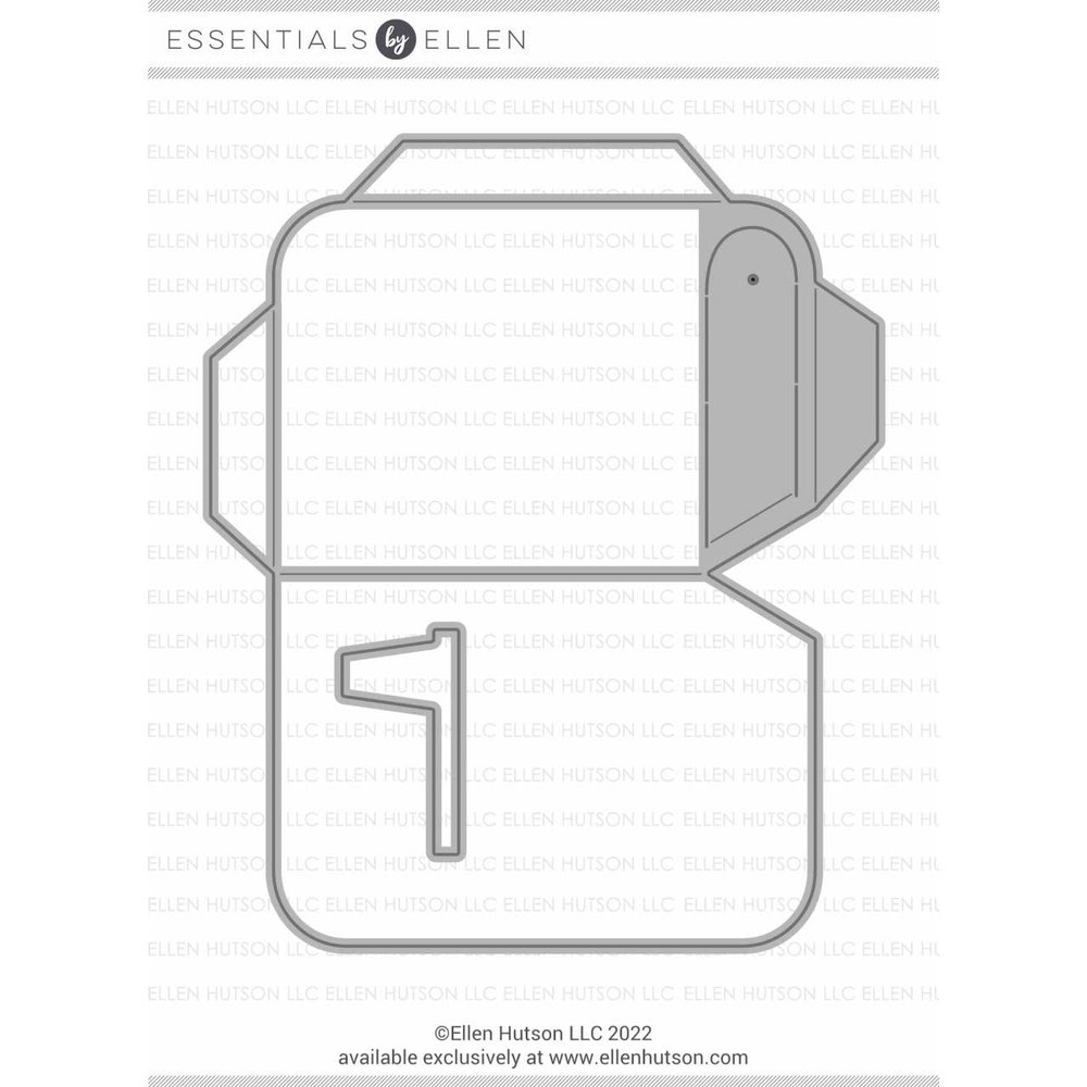 Ellen Hutson, Essentials by Ellen, Happy Mail Die Set, Papercrafts, Card Making, Scrapbooking, DIY, Mailbox, Interactive, Gift Card Holder