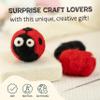 Woolbuddy Needle Felting Starter Kit Make 6 Cute Characters(Yeti, Giraffe, Panda, Ladybug, Whale, Gator) Complete Kit for Beginners & Adults with Wool Roving,Felting Needles,Pad & Instruction Guide view 3