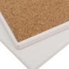 HOZEON 45 PCS 4 Inch Tile Coasters for Drinks, Ceramic Tiles for Crafts Coasters, Unglazed White Tiles with Cork Backing for Pouring, Mosaics, Decor view 3