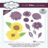 Creative Expressions Sue Wilson-Layered Flowers Collection-Sunflower-Craft, Largest die 5.4 x 5.1 cm, Metal view 1