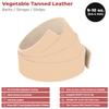 ELW 9-10 oz. (3.6-4 mm) Size: 2"x84" Vegetable Tanned Cowhide Full Grain Import Tooling Leather Belt Blanks, Straps/Strip for DIY & Craft, Harness, Holsters view 2
