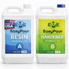 Easy Pour Epoxy Kit 2-Gallon 1:1 Resin and Hardener Kit High-Gloss Clear, No-Bubble, Non-Yellowing Supplies for Arts and Crafts, Woodworking, Jewelry view 1
