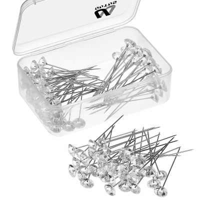 1000 Piece Diamond Bouquet Pins - 2 Inch Crystal Rhinestone Floral Pins for Wedding Bouquets & Bridal Hair Accessories