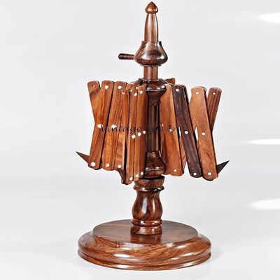 Handcrafted Wooden Yarn Swift for Knitting and Crocheting Wool, Yarn String & Fiber Ball Winder, Knitting Umbrella, Swift Yarn Winder, Easily Wind Skeins into Center-Pull Balls (Swift&Bowl)