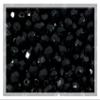 100pcs Faceted Fire Polished Pressed Czech Glass Beads 4mm (0.16in), Jet Black 23980 view 1