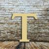 22" Wood Greek Letter Tau Unfinished, Fraternity and Sorority Greek Font, Craft Cutout on 1-4" MDF view 2