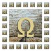 22" Wood Greek Letter Tau Unfinished, Fraternity and Sorority Greek Font, Craft Cutout on 1-4" MDF view 3