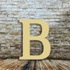 13" Wood Greek Letter Beta Unfinished, Fraternity and Sorority Greek Font, Craft Cutout on 1-4" MDF view 2