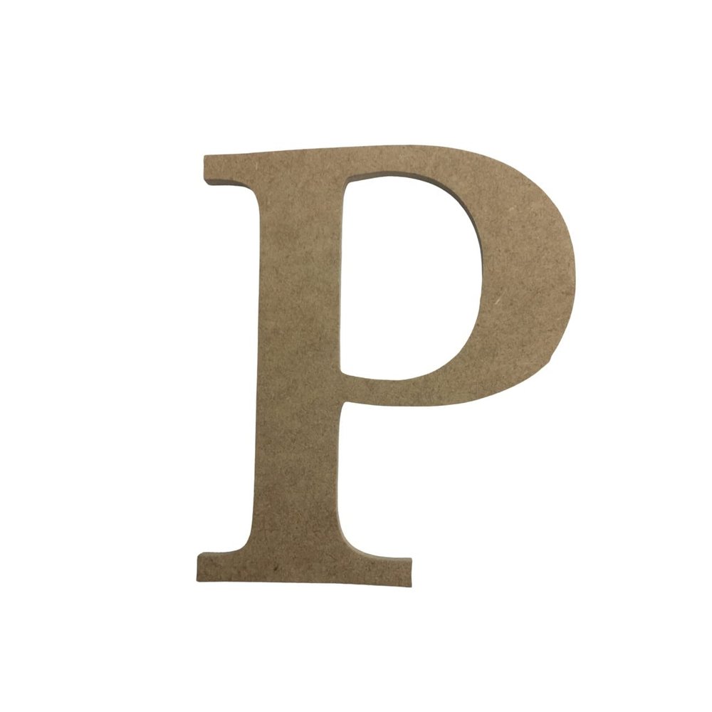 24" Wood Greek Letter Rho Unfinished, Fraternity and Sorority Greek Font, Craft Cutout on 1-4" MDF