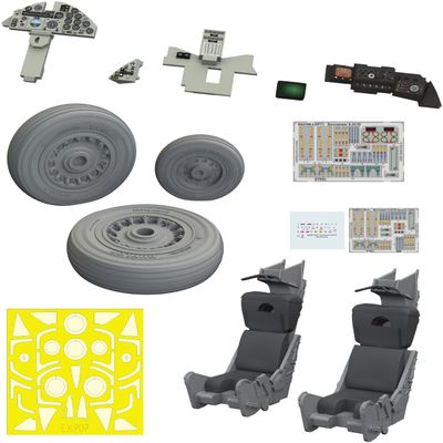 Eduard Sprue Brothers 1:48 LookPlus - Buccaneer S.2C/D Detail Set (AFX kit), EDU644199