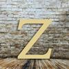 14" Wood Greek Letter Zeta Unfinished, Fraternity and Sorority Greek Font, Craft Cutout on 1-8" MDF view 2