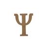 15" Wood Greek Letter Psi Unfinished, Fraternity and Sorority Greek Font, Craft Cutout on 1-4" MDF view 1