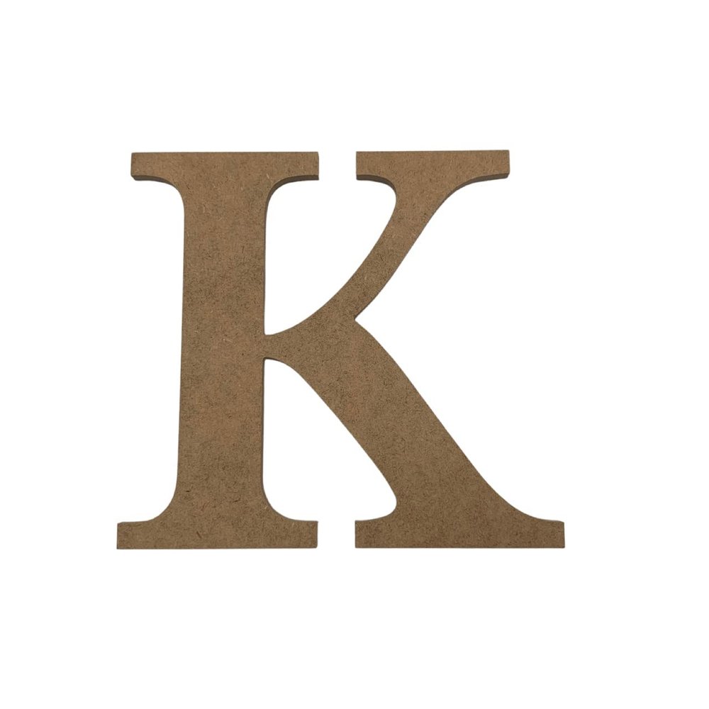 14" Wood Greek Letter Kappa Unfinished, Fraternity and Sorority Greek Font, Craft Cutout on 1-8" MDF