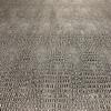 Alligator Fabric, Soft Textured Crocodile Vinyl Faux Leather, Gator Skin Embossed Upholstery DIY Craft and Clips Pleather Sheets Cut Continuously by The Yard (Black/White Print) view 2