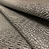 Alligator Fabric, Soft Textured Crocodile Vinyl Faux Leather, Gator Skin Embossed Upholstery DIY Craft and Clips Pleather Sheets Cut Continuously by The Yard (Black/White Print) view 3