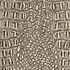 Alligator Fabric, Soft Textured Crocodile Vinyl Faux Leather, Gator Skin Embossed Upholstery DIY Craft and Clips Pleather Sheets Cut Continuously by The Yard (Black/White Print) view 4