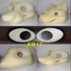 Follow Me Fursuit Eye Blanks Toony Variety, for Fursuiting, For Furries and Cosplay - DIY - eb12 - FurryBay (White, Size-7 is 5.0x4.6 or 127mm x 117mm) view 3