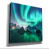 Epic Graffiti 'Green Aurora Borealis And People' by Epic Portfolio, Giclee Canvas Wall Art, 60"x40" view 2