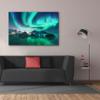 Epic Graffiti 'Green Aurora Borealis And People' by Epic Portfolio, Giclee Canvas Wall Art, 60"x40" view 3