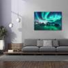 Epic Graffiti 'Green Aurora Borealis And People' by Epic Portfolio, Giclee Canvas Wall Art, 60"x40" view 4