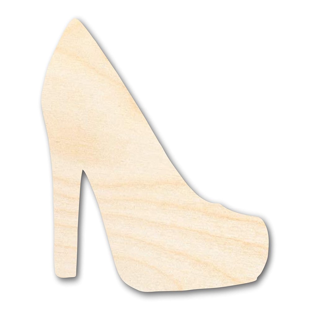 Unfinished Wood High Heel Shoe Shape Craft up to 46" DIY 20" / 1/2"