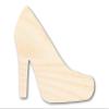 Unfinished Wood High Heel Shoe Shape Craft up to 46" DIY 20" / 1/2" view 1