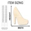 Unfinished Wood High Heel Shoe Shape Craft up to 46" DIY 20" / 1/2" view 2