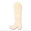 Unfinished Wood Cowgirl Boot Shape Craft up to 46" DIY 10" / 1/2" view 1