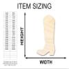 Unfinished Wood Cowgirl Boot Shape Craft up to 46" DIY 10" / 1/2" view 2