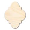 Unfinished Wood Quatrefoil Shape Craft up to 46" DIY 24" / 1/4" view 1