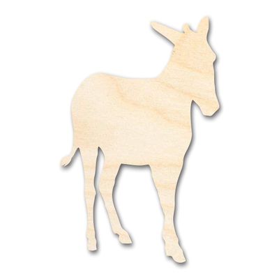 Unfinished Wood Donkey Shape Animal Craft up to 46" DIY 20" / 1/8"