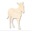 Unfinished Wood Donkey Shape Animal Craft up to 46" DIY 20" / 1/8" view 1