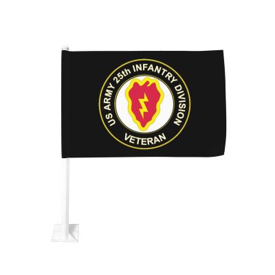US Veteran 25th Infantry Division 100% Polyester Fabric With Printing For Indoor Outdoor Decoration