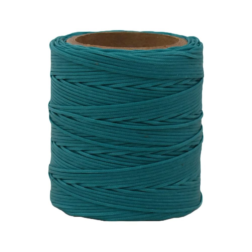Maine Thread Braided Waxed Polycord, 70 Yards, Aqua (.020")