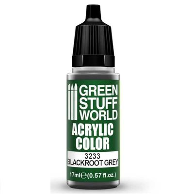 Green Stuff World for Models and Miniatures Acrylic Color Blackroot Grey 3233