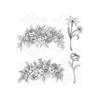 HEARTFELT CREATIONS Basket Blooms Cling Rubber Stamp Set view 2