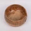 EDHAS Acacia Wood Yarn Bowl Holder | Handmade Holder with Holes | Yarn/Wool/String Storage Accessory (7" x 7" x 4") view 4