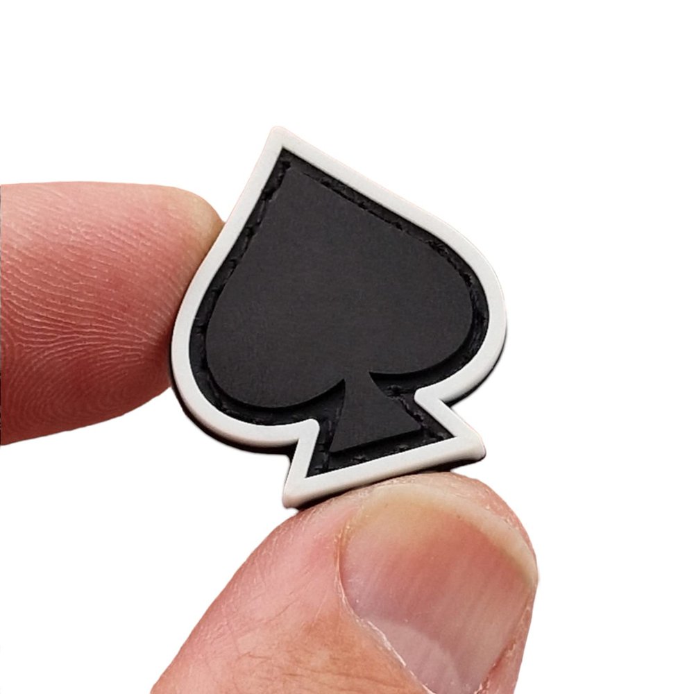 LEGEEON Spade PVC Cat Eye Patch (Glow in the Dark)