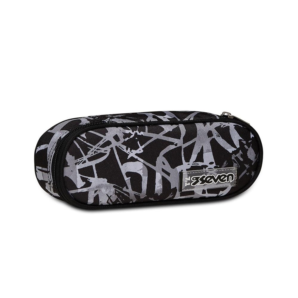 BUST ROUND PLUS SEVEN, Steel Gray, Pencil Case