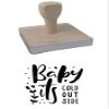 Infusion Baby It's Cold Outside Rubber Stamp, 4 X 4'' Wood Stamp view 1