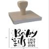 Infusion Baby It's Cold Outside Rubber Stamp, 4 X 4'' Wood Stamp view 4