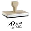 Infusion Passion Lead us Here Rubber Stamp, 1 X 2 Wood Stamp view 1
