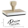 Infusion Passion Lead us Here Rubber Stamp, 1 X 2 Wood Stamp view 4