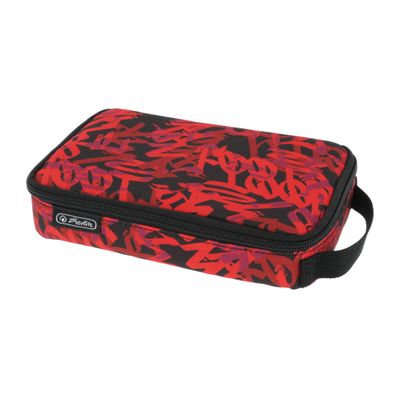 Herlitz 2Go Pencil Case, Graffiti Red/Black, Kindergepck, writing case