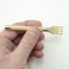 HAND Set of 4 Premium Professional Gold Tone Metal Lacing Stitching Chisel Punch Tool - 1, 2, 4 and 6 Prongs 3mm Width view 2
